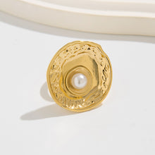 Load image into Gallery viewer, Fashion Inlaid Pearl Flower Ring
