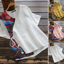 Load image into Gallery viewer, Casual printed shirt tops summer shirts
