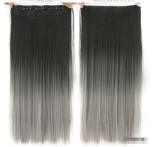 Load image into Gallery viewer, Dyed Gradual Straight Hair Clip Clip, Curtain T-color Hair Extension Piece
