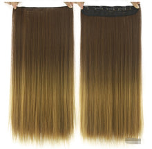 Load image into Gallery viewer, Dyed Gradual Straight Hair Clip Clip, Curtain T-color Hair Extension Piece
