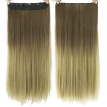 Load image into Gallery viewer, Dyed Gradual Straight Hair Clip Clip, Curtain T-color Hair Extension Piece
