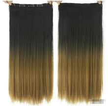 Load image into Gallery viewer, Dyed Gradual Straight Hair Clip Clip, Curtain T-color Hair Extension Piece
