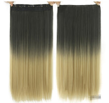 Load image into Gallery viewer, Dyed Gradual Straight Hair Clip Clip, Curtain T-color Hair Extension Piece
