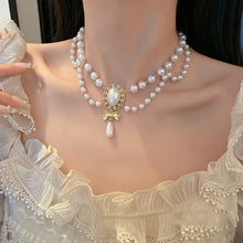 Load image into Gallery viewer, Retro Baroque Pearl Tassel Necklace
