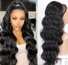 Load image into Gallery viewer, Wig Big Wave Drawstring Ponytail Matte High Temperature Silk Chemical Fiber Wig
