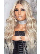 Load image into Gallery viewer, European and American blonde long curly wigs
