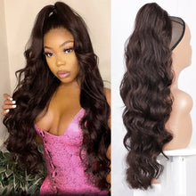 Load image into Gallery viewer, Wig Big Wave Drawstring Ponytail Matte High Temperature Silk Chemical Fiber Wig
