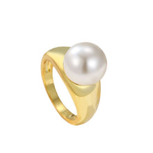 Load image into Gallery viewer, Geometric Round Pearl Simplicity Fashion Ring
