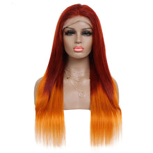 Load image into Gallery viewer, 13X4 Front Lace Head Cover Real Hair Wig Transparent Lace
