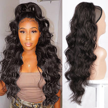 Load image into Gallery viewer, Wig Big Wave Drawstring Ponytail Matte High Temperature Silk Chemical Fiber Wig
