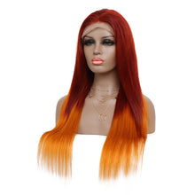 Load image into Gallery viewer, 13X4 Front Lace Head Cover Real Hair Wig Transparent Lace
