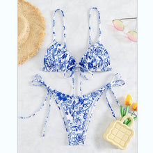 Load image into Gallery viewer, Bikini Floral Swimsuit Women&#39;s Vintage Print
