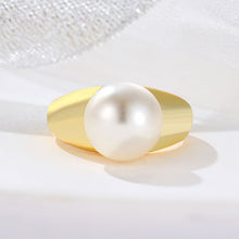 Load image into Gallery viewer, Geometric Round Pearl Simplicity Fashion Ring
