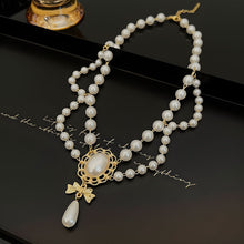 Load image into Gallery viewer, Retro Baroque Pearl Tassel Necklace
