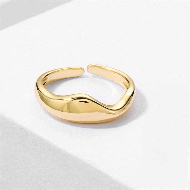 Design Simple Opening Adjustable Ring For Women