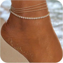 Load image into Gallery viewer, Classic Double Layer Twin Minimalist Personality Daily Beach Vacation Style Anklet
