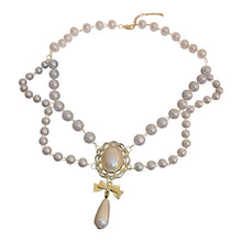 Load image into Gallery viewer, Retro Baroque Pearl Tassel Necklace
