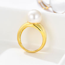 Load image into Gallery viewer, Geometric Round Pearl Simplicity Fashion Ring
