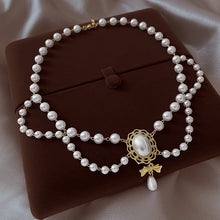 Load image into Gallery viewer, Retro Baroque Pearl Tassel Necklace
