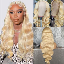 Load image into Gallery viewer, Former LACE Head Cap LACE FRONTAL WIG13x4 Straight 613 BLONDE Straight Hair
