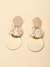 Load image into Gallery viewer, Simple Exaggerated Temperamental High Sense Round Ring Earrings Women
