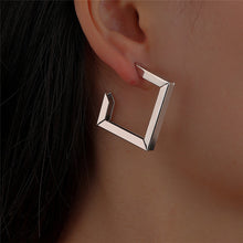 Load image into Gallery viewer, Simple Square Personalized Fashion Match Diamond Geometric Earrings
