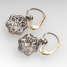 Load image into Gallery viewer, Fashion Two-tone Flower Drop Exquisite Gorgeous Diamond Earrings
