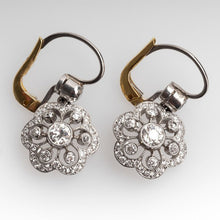 Load image into Gallery viewer, Fashion Two-tone Flower Drop Exquisite Gorgeous Diamond Earrings
