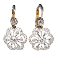 Load image into Gallery viewer, Fashion Two-tone Flower Drop Exquisite Gorgeous Diamond Earrings
