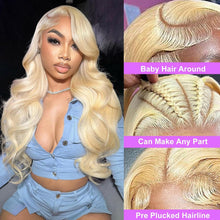 Load image into Gallery viewer, Former LACE Head Cap LACE FRONTAL WIG13x4 Straight 613 BLONDE Straight Hair
