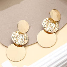 Load image into Gallery viewer, Simple Exaggerated Temperamental High Sense Round Ring Earrings Women
