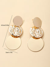 Load image into Gallery viewer, Simple Exaggerated Temperamental High Sense Round Ring Earrings Women
