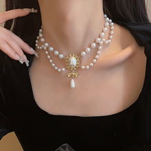 Load image into Gallery viewer, Retro Baroque Pearl Tassel Necklace
