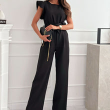 Load image into Gallery viewer, Commuter Waist Trimming Lace Up Jumpsuit High Waist Women
