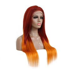 Load image into Gallery viewer, 13X4 Front Lace Head Cover Real Hair Wig Transparent Lace
